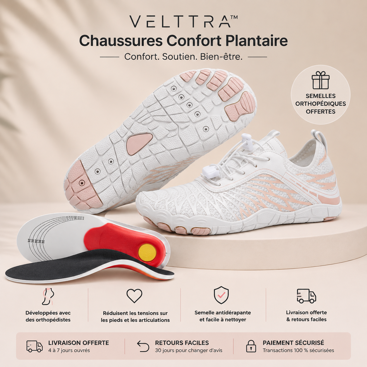 VELTTRA™ Chaussures Confort Plantaire