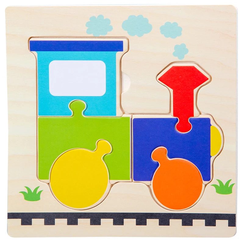 Puzzle Tangram 3D en Bois – Animaux Éducatifs pour Enfants